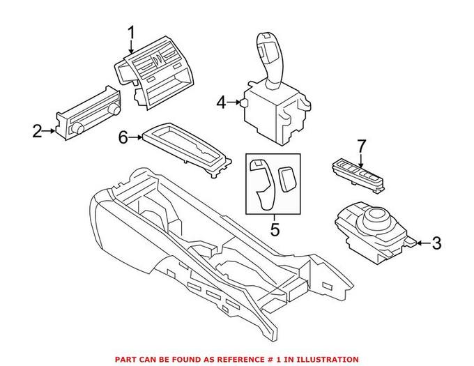 BMW Dashboard Air Vent 64229181094